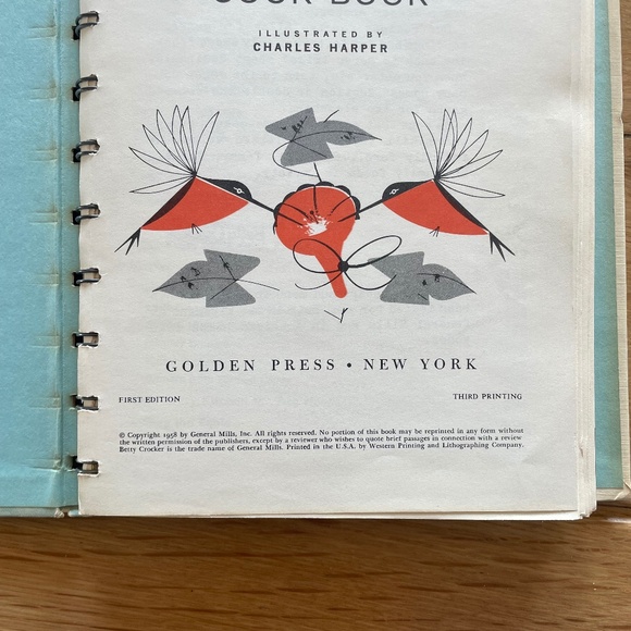 Vintage Cook Book with Charley Harper Illustrations - Picture 6 of 8